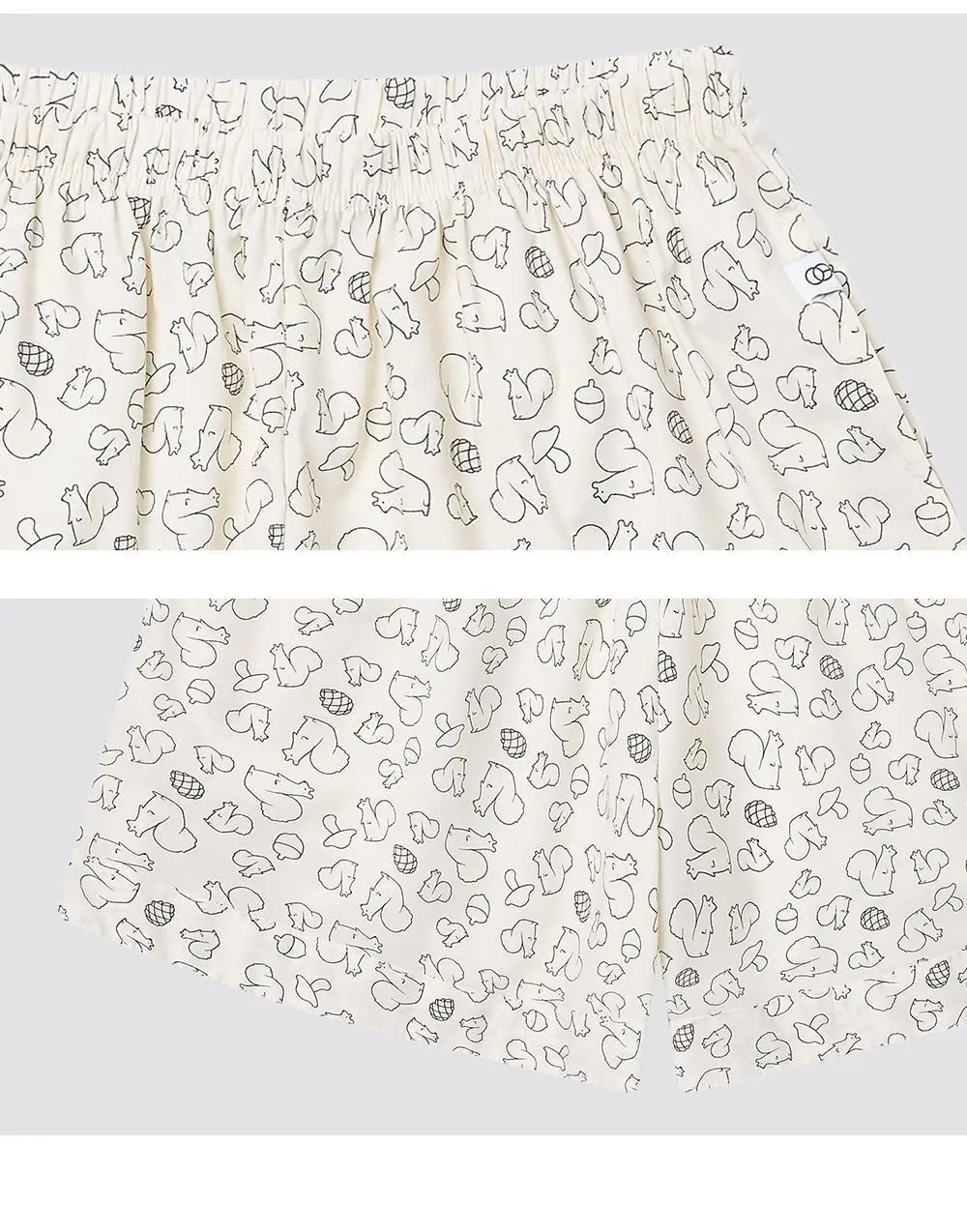 [곽민경 PICK] 오프아워 드리미두들스 도토리대작전 반팔 잠옷 세트 아이보리 (M / L / XL) 상세페이지 24